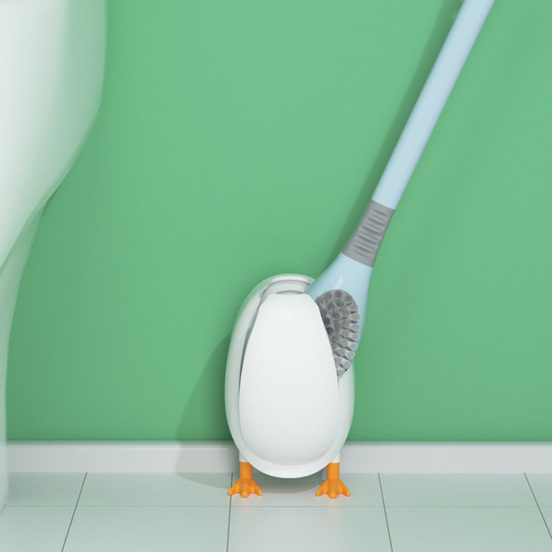 Toilet Brush 360° Soft TPR Head Non-Slip Handle