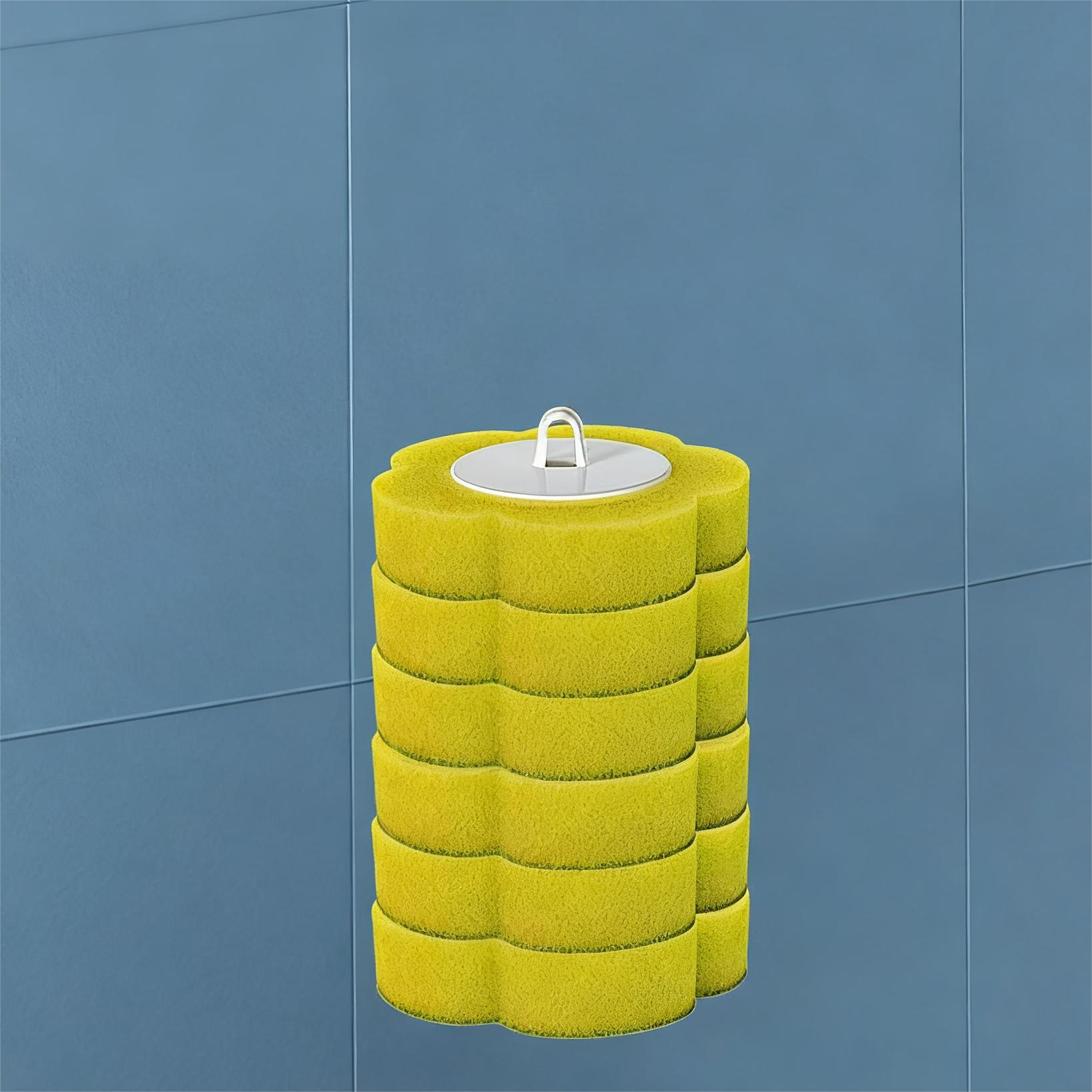 Toilet Brush Disposable Heads Antibacterial Coating & Wall Mount