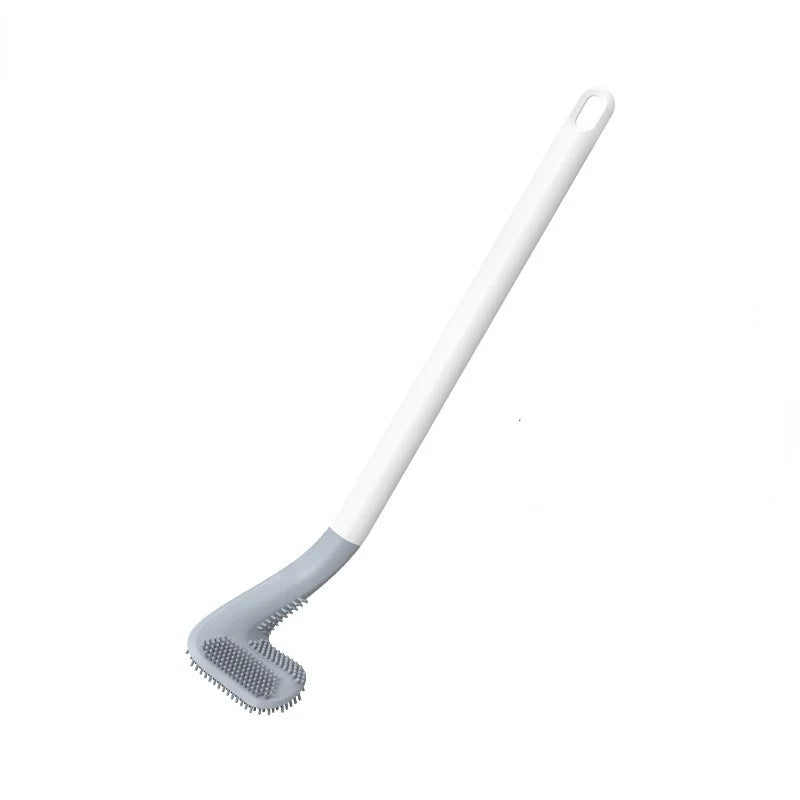 Toilet Brush Triangular TPR Bristles Drill-Free Mount