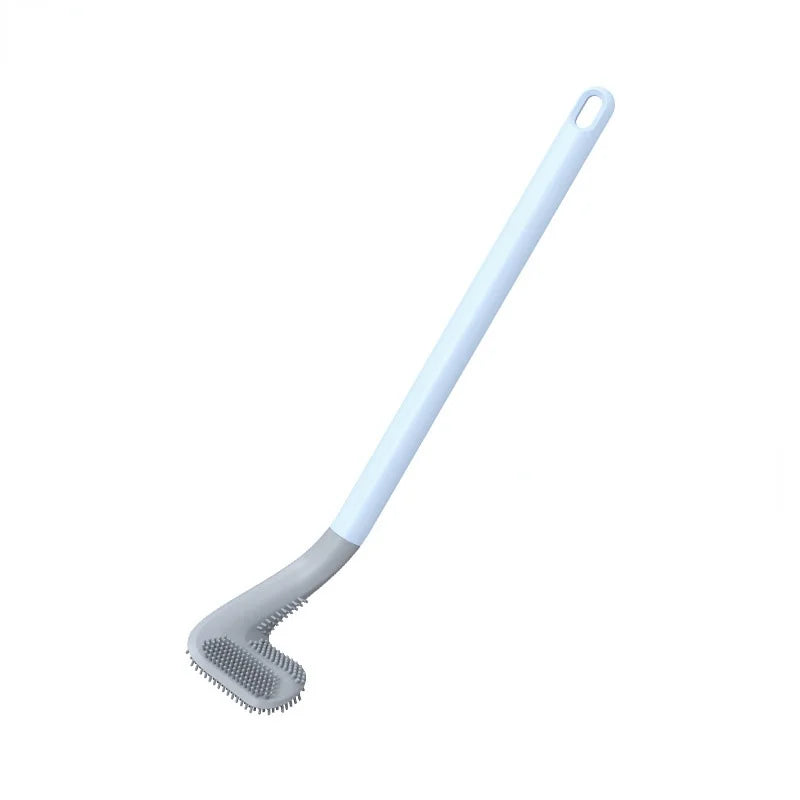 Toilet Brush Triangular TPR Bristles Drill-Free Mount