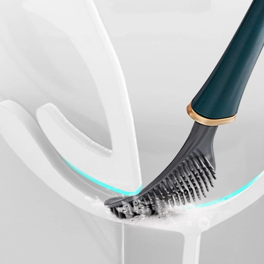 Toilet Brush Wall Mount Detachable Head & Long Handle