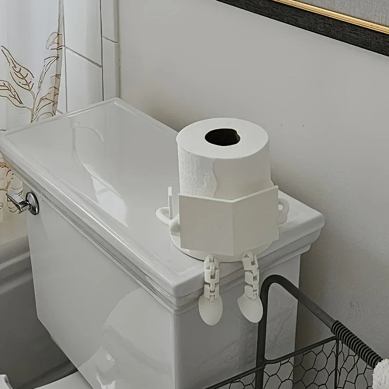 Toilet Paper Holder Adjustable Resin Arm & Universal Fit
