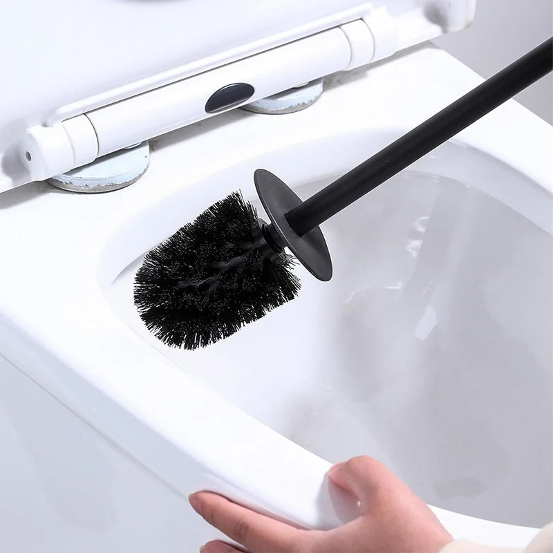 Toilet Paper Holder Freestanding With Brush & Shelf