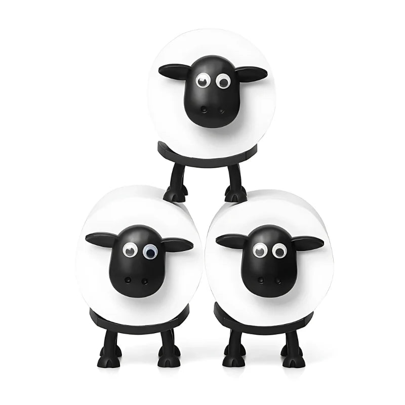 Toilet Paper Holder Sheep Design Compact 3 Pack