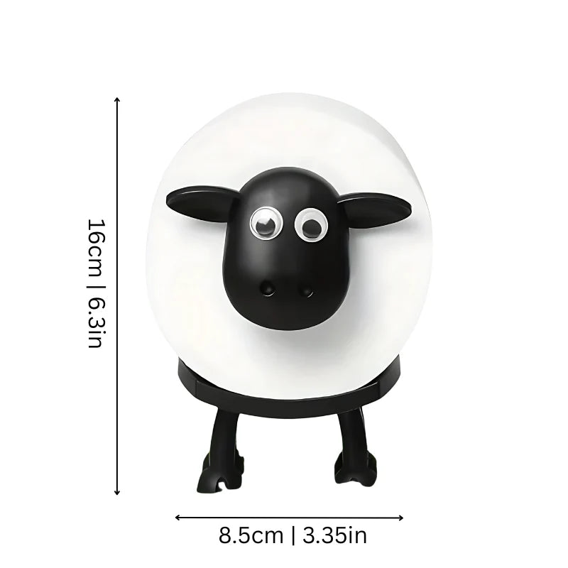 Toilet Paper Holder Sheep Design Compact 3 Pack