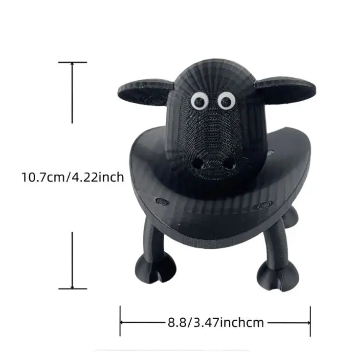 Toilet Paper Holder Sheep Design Tool-Free Installation Eco-Friendly PLA