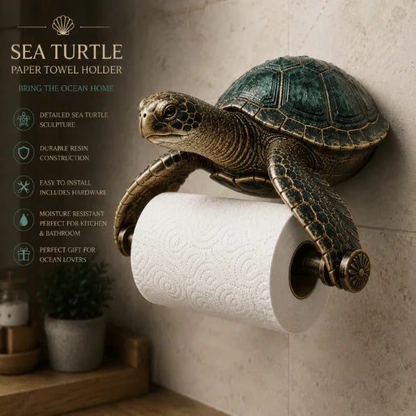 Toilet Paper Holder Wall-Mount Resin Marine Animal
