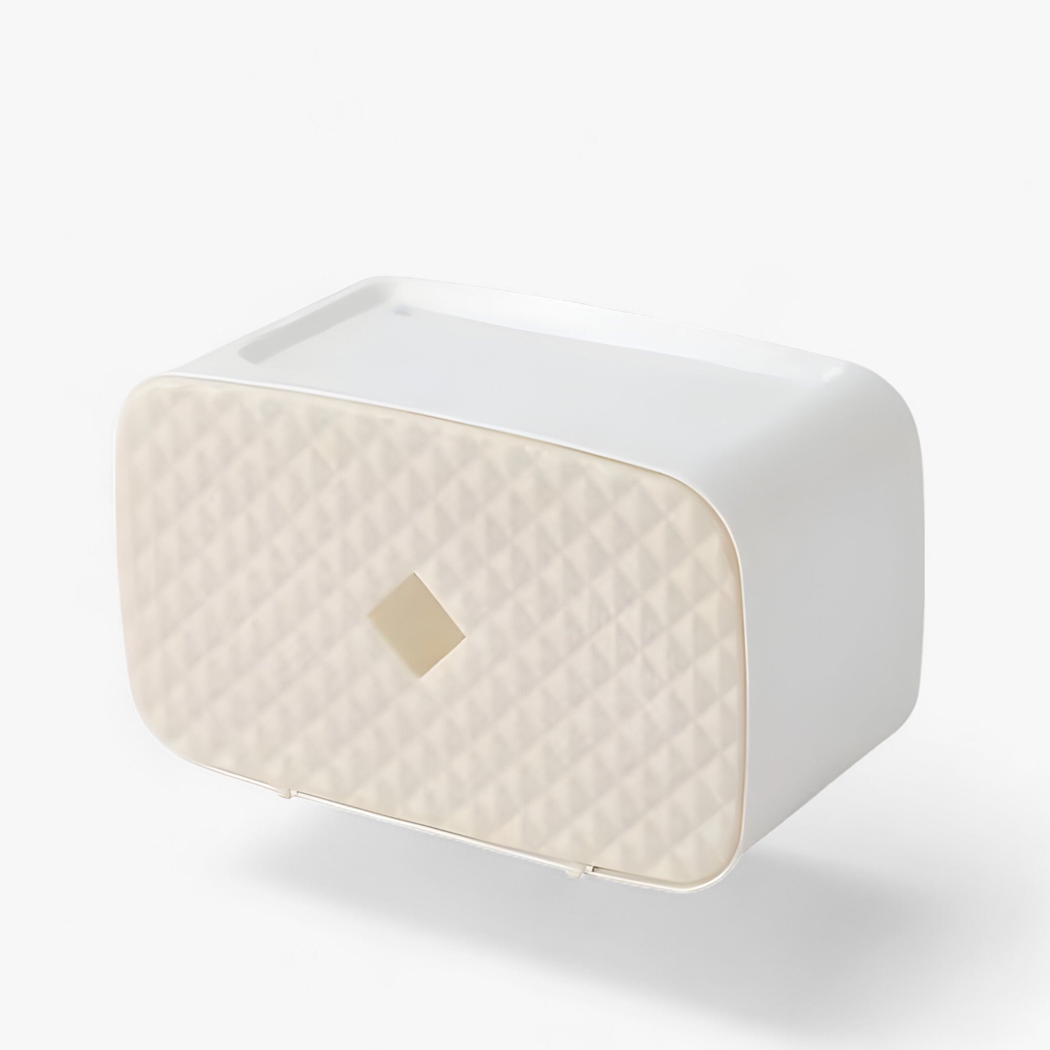 Toilet Paper Holder Wall-Mounted Waterproof Cover & Top Shelf