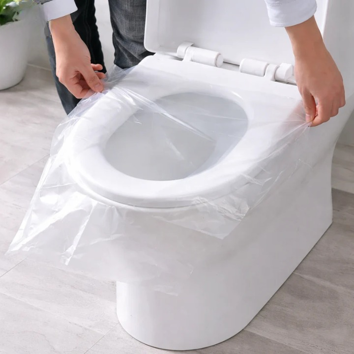 Toilet Seat Covers Double-Layer Biodegradable Pack of 50