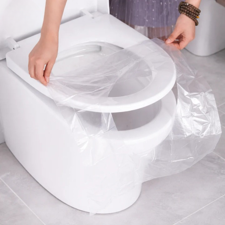 Toilet Seat Covers Double-Layer Biodegradable Pack of 50