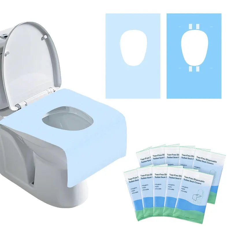 Toilet Seat Covers Extra-Large Double-Layer Waterproof 100 Pack