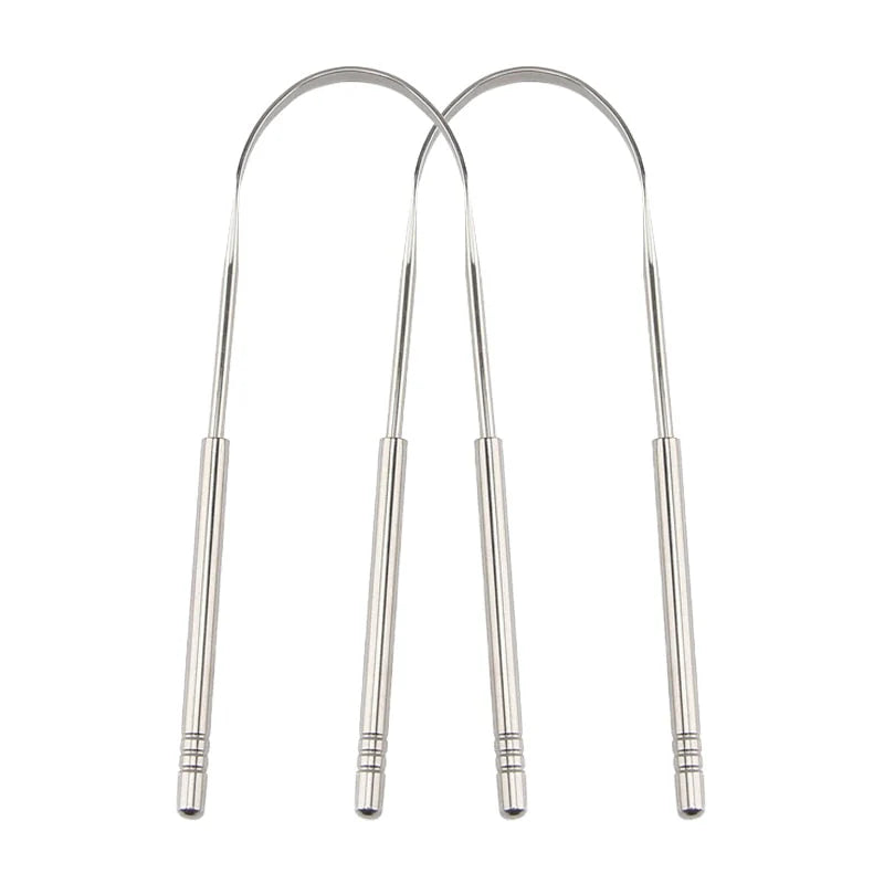 Tongue Scraper Stainless Steel Curved Blade