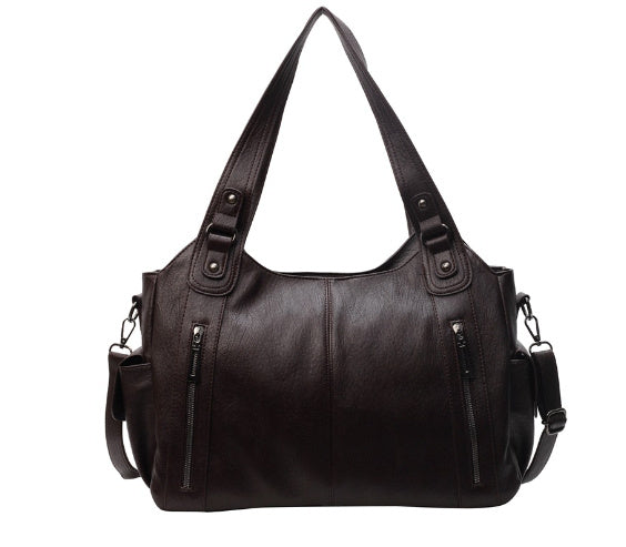 Tote Bag Genuine Leather Spacious Interior & Durable Handles