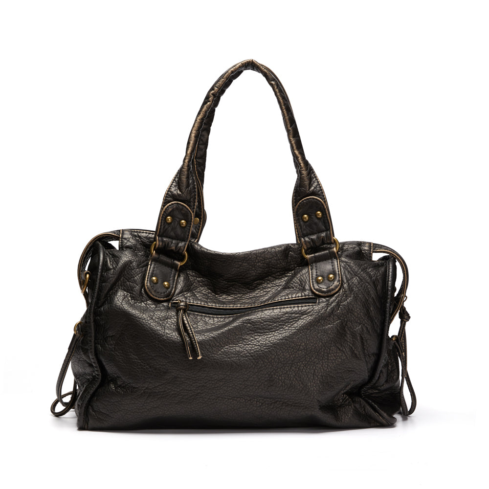 Tote Bag PU Leather Fits A4 Laptop