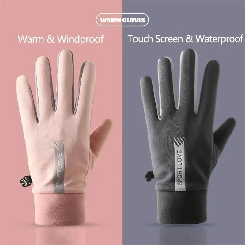 Touchscreen Gloves Waterproof Conductive Fingertips Non-Slip