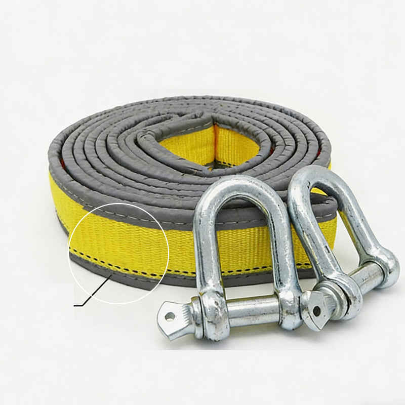 Tow Rope 8-Ton Forged U-Bolt Hooks Reflective Strips