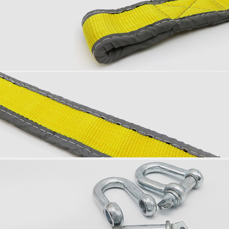 Tow Rope 8-Ton Forged U-Bolt Hooks Reflective Strips