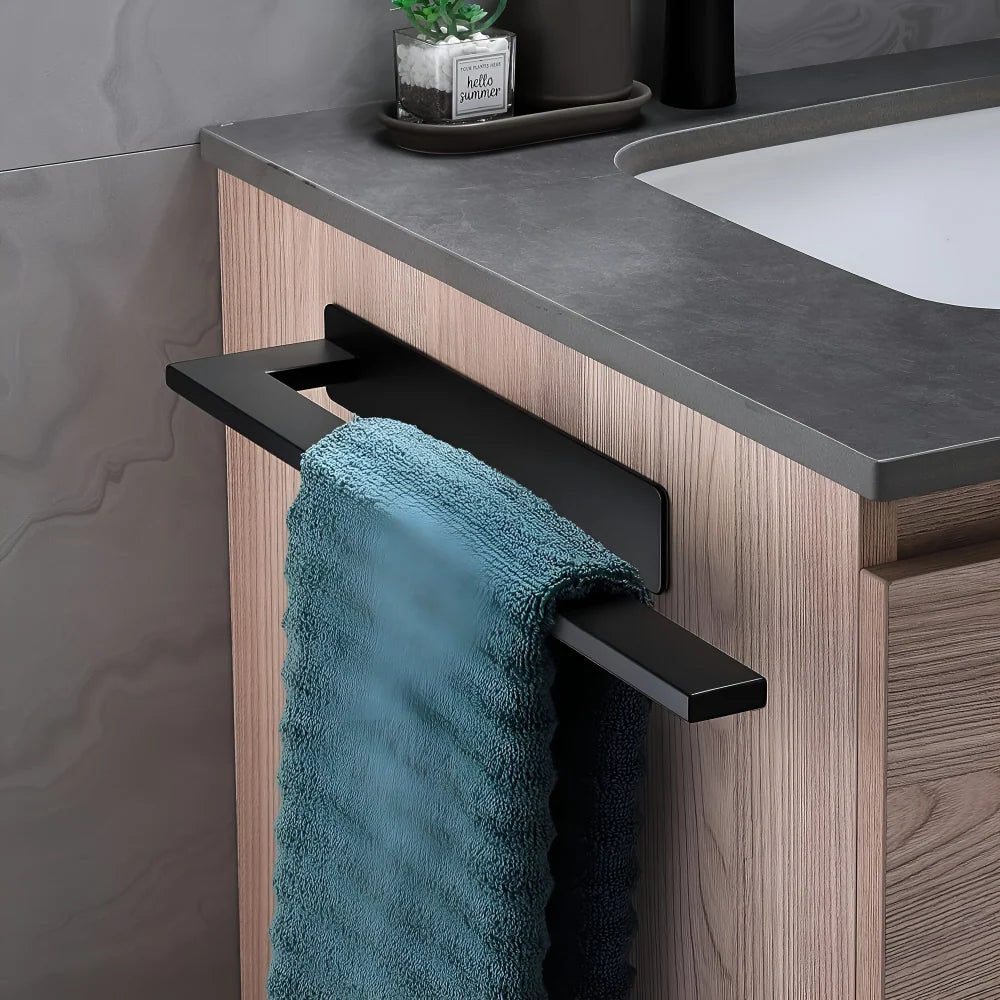 Towel Bar No-Drill Adhesive Brushed Stainless Steel