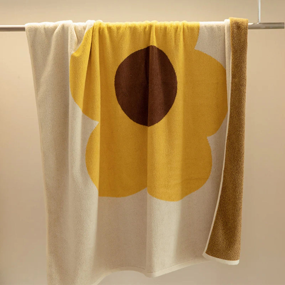 Towel Cotton Quick-Drying Floral Pattern