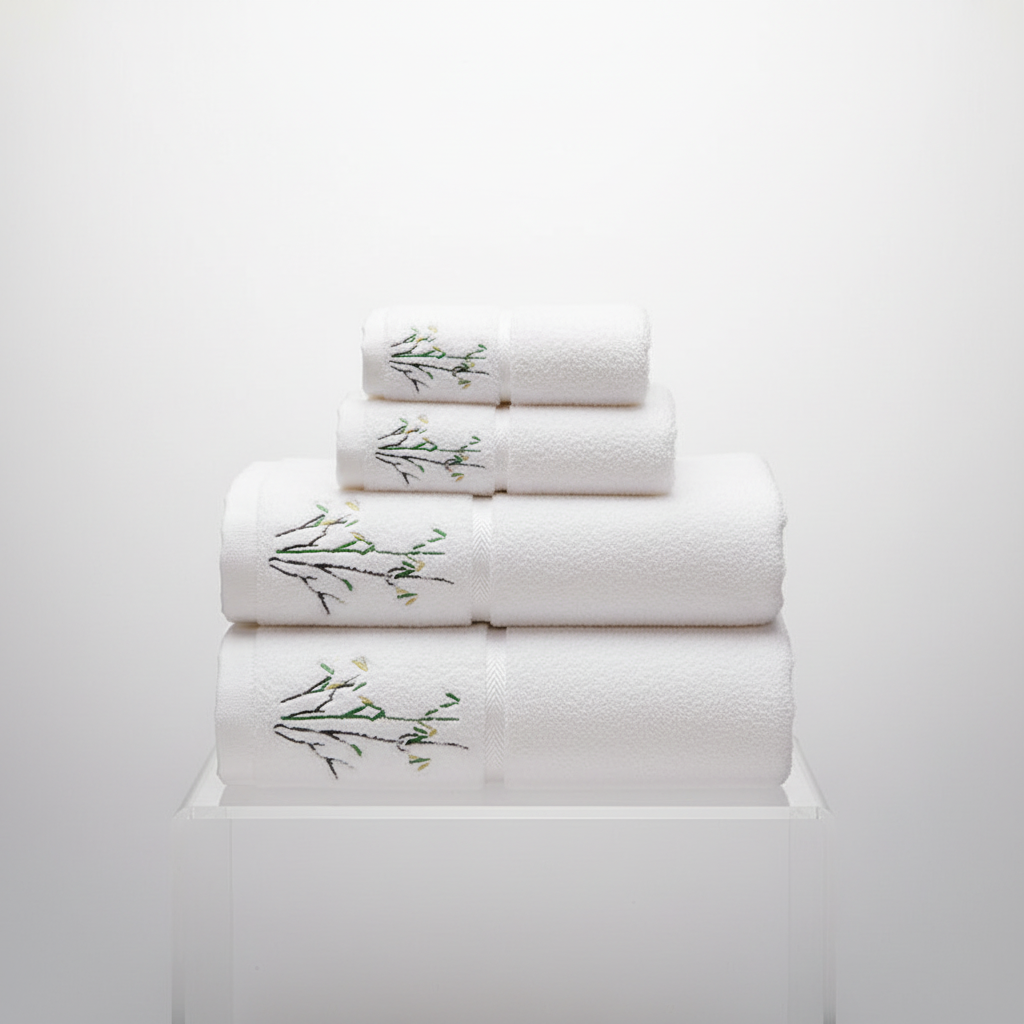 Towel Set Bamboo Fiber Antibacterial & Ultra-Absorbent
