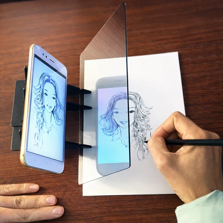 Tracing Board 45 Degree Acrylic Plate & Smartphone Holder