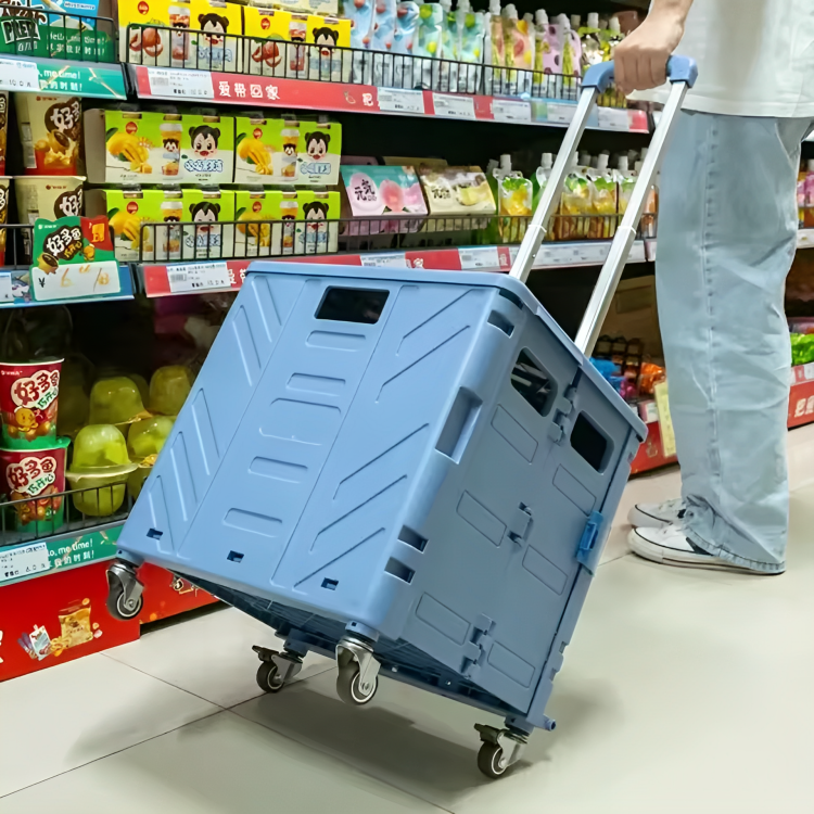 Transport Cart Foldable Stair-Climbing Wheels 75L