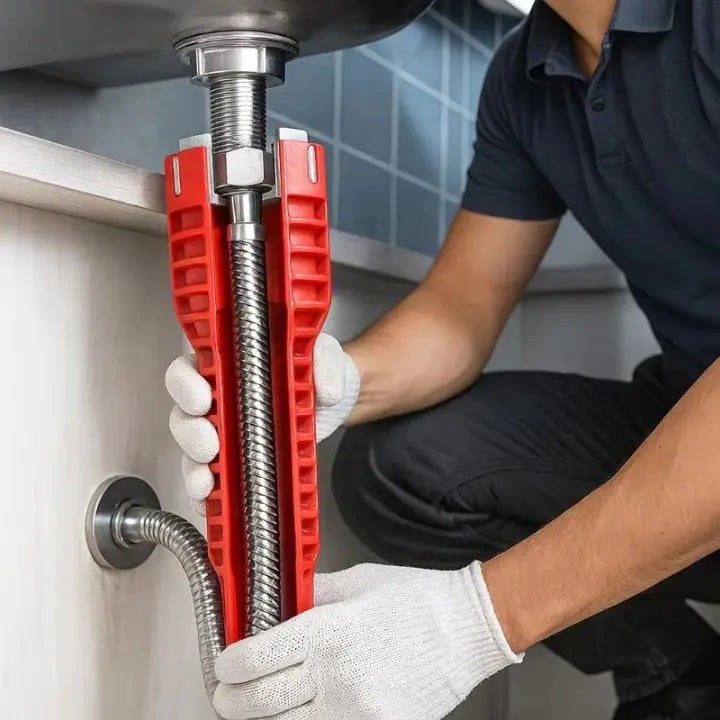 Trap Wrench Slim Long Reach Includes Adapters