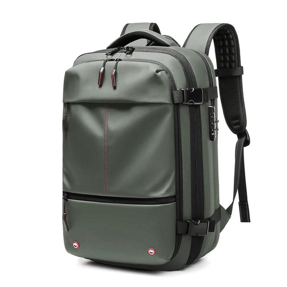 Travel Backpack Vacuum Compression Expandable 60L Padded Laptop Compartment