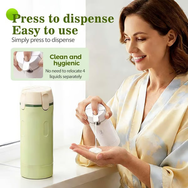 Travel Bottle Set Leak-Proof Push-Button Refillable