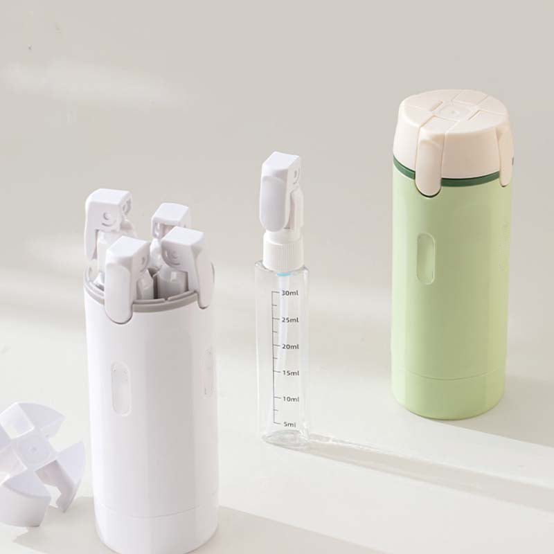 Travel Bottle Set Leak-Proof Push-Button Refillable