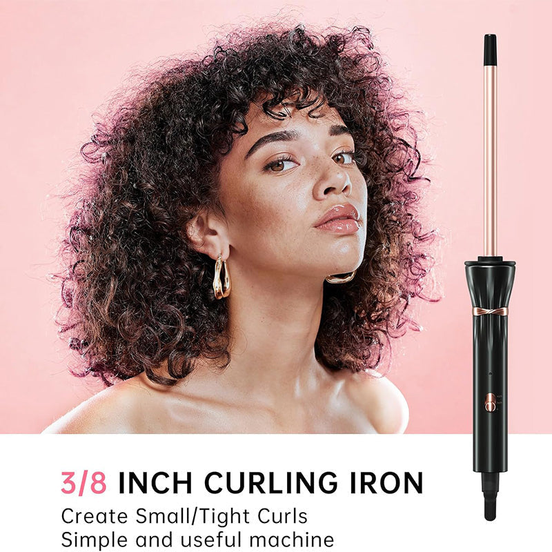 Travel Curling Iron Tourmaline Ceramic 9mm Compact