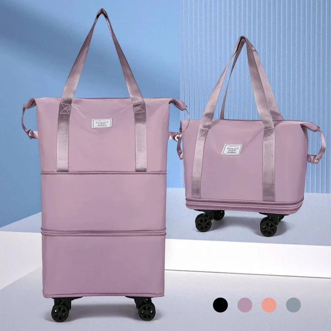 Travel Duffel Bag Expandable & Organized Interior