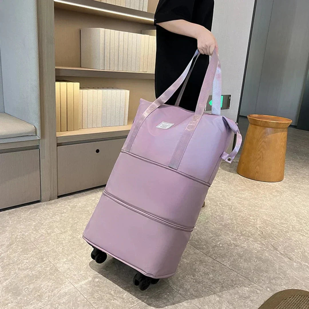 Travel Duffel Bag Expandable & Organized Interior