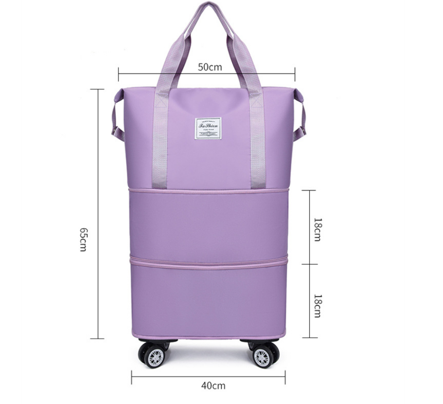 Travel Duffel Bag Expandable & Organized Interior
