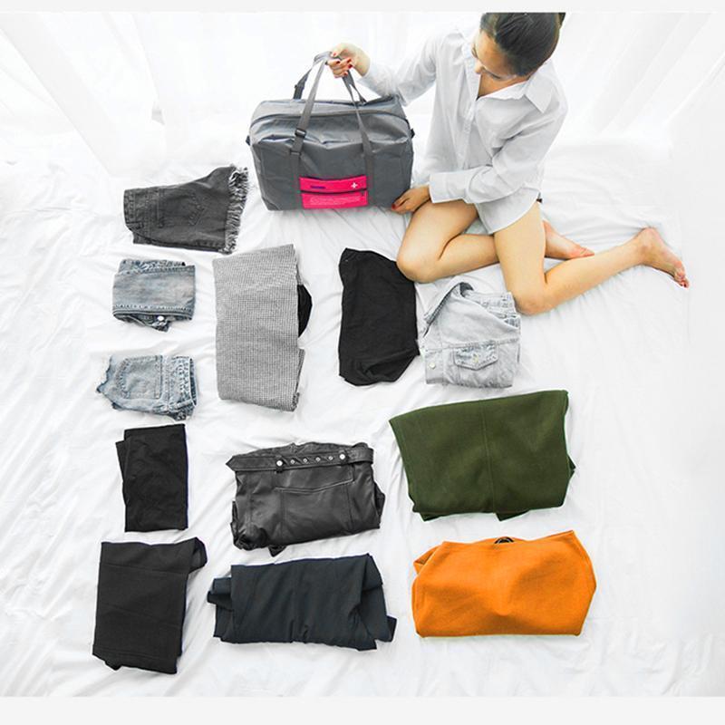Travel Duffel Bag Foldable Luggage Sleeve Water-Resistant Nylon