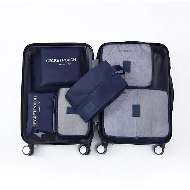 Travel Organizer Set 7-Piece Compression Waterproof Nylon