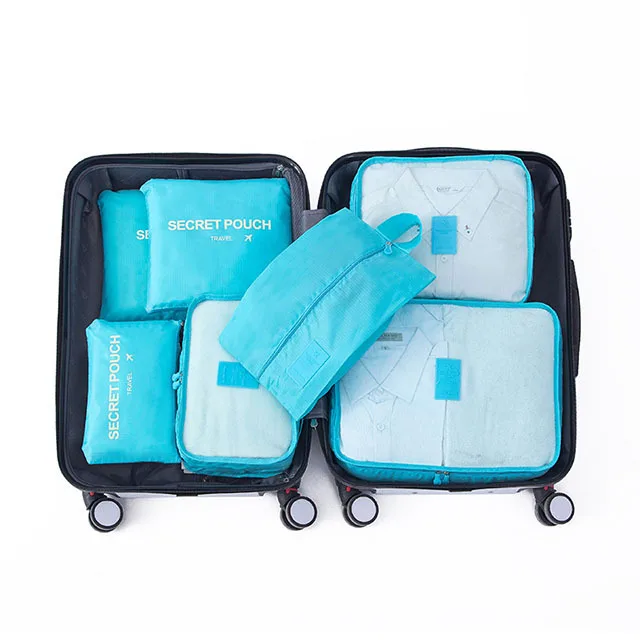 Travel Organizer Set 7-Piece Compression Waterproof Nylon