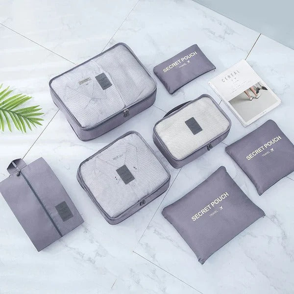 Travel Organizer Set 7-Piece Compression Waterproof Nylon