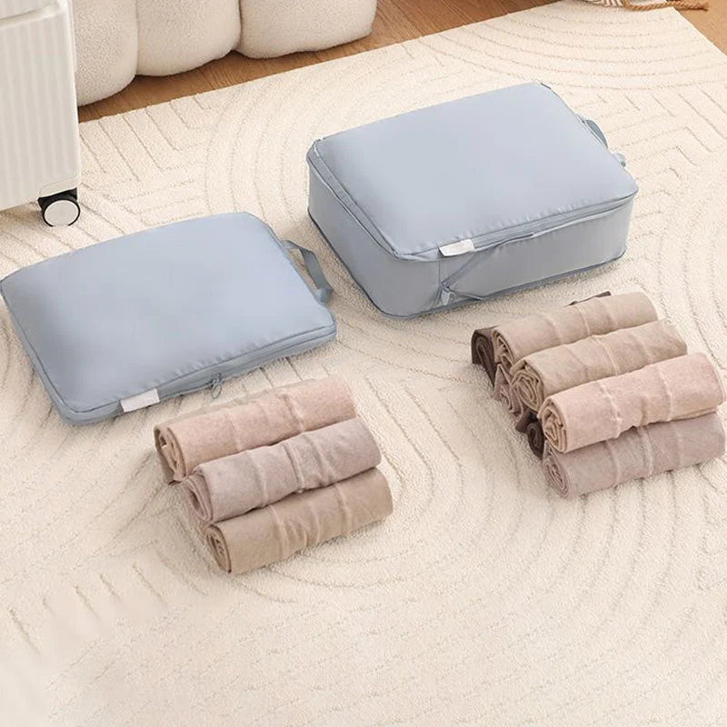 Travel Packing Bag Set Air-Compression Polyester 6-Piece