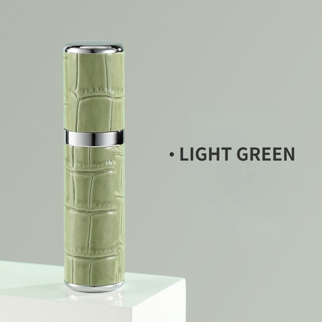 Travel Perfume Atomizer Refillable 5 Ml Leather Case