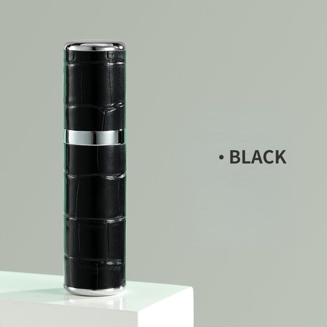 Travel Perfume Atomizer Refillable 5 Ml Leather Case