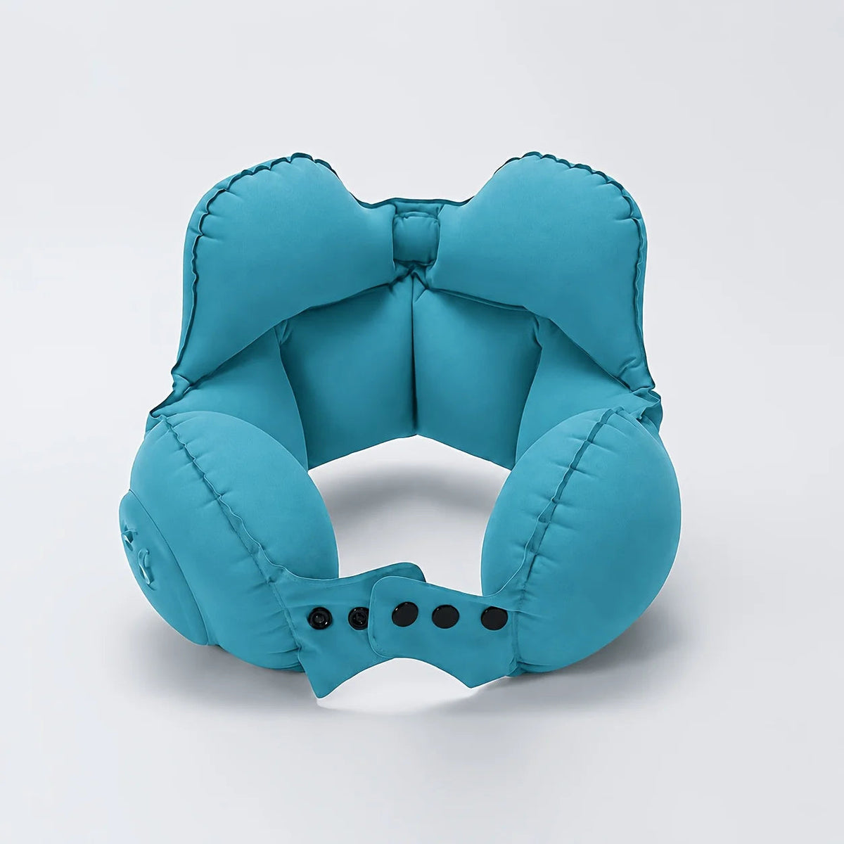 Travel Pillow One-Touch Inflation Ergonomic U-Shape Adjustable Buckle