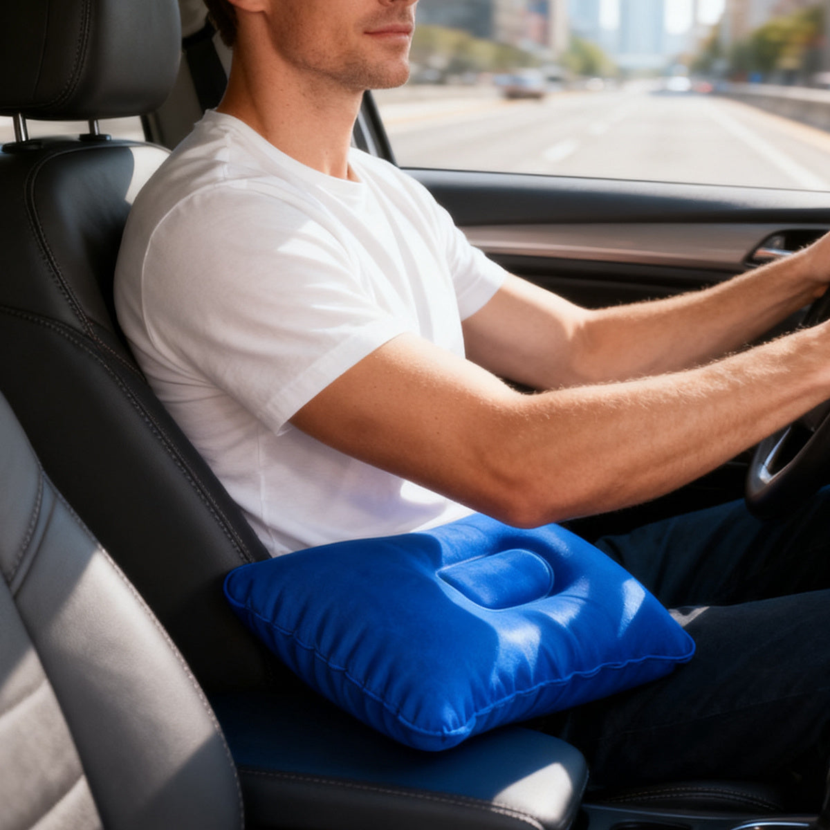 Travel Pillow Set Inflatable Neck & Lumbar Support