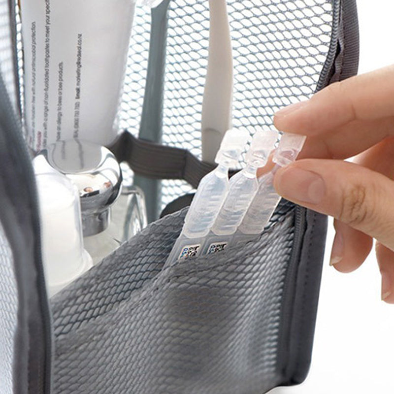 Travel Toiletry Bag Water-Resistant Multiple Compartments Set of 2