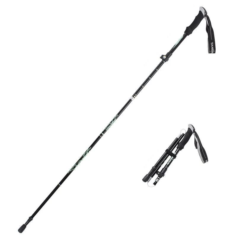 Trekking Poles Ultralight Aluminum Telescopic Tungsten Tip