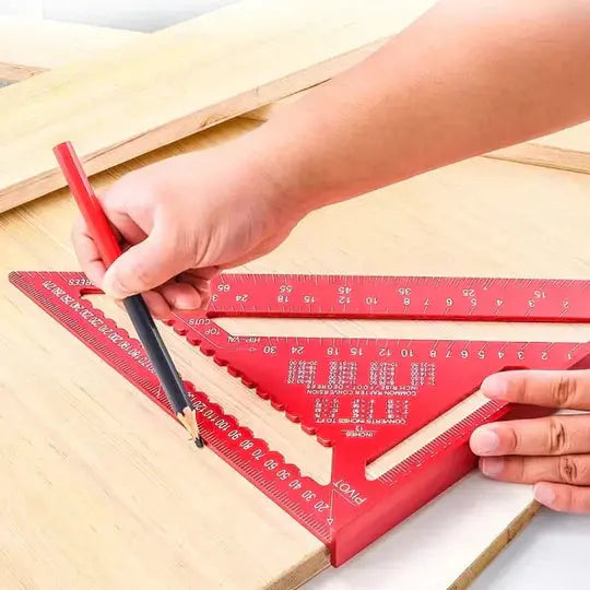 Triangle Protractor Aluminum Precision 43 x 30.5 cm