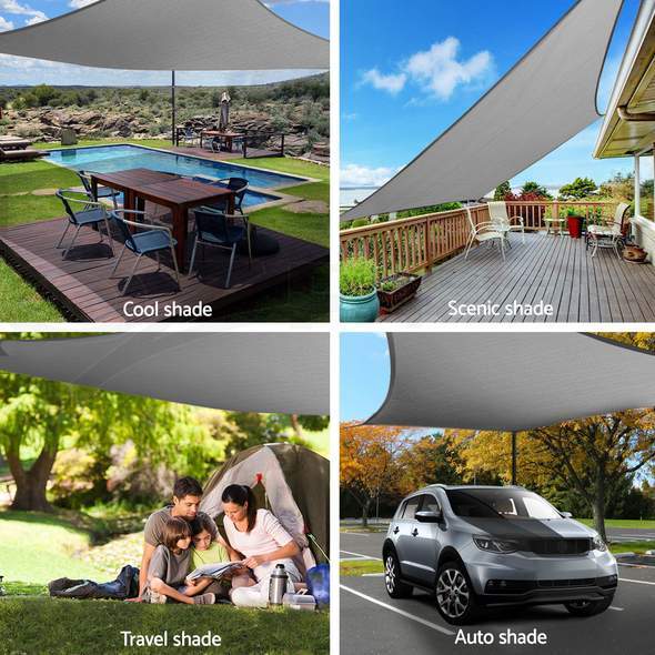 Triangle Sunshade Breathable HDPE 90% UV Protection