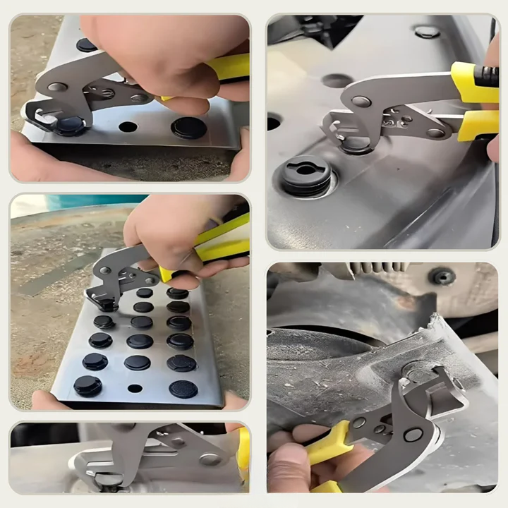 Trim Clip Pliers Stainless Steel Jaws Non-Slip Handle
