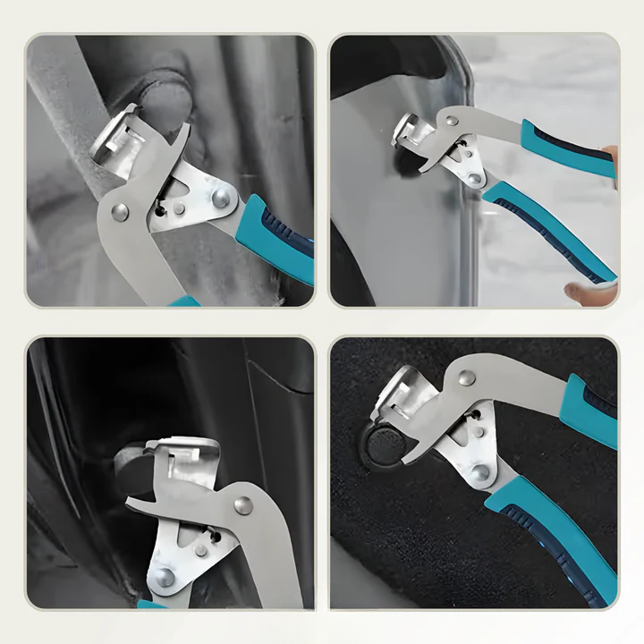 Trim Clip Pliers Stainless Steel Jaws Non-Slip Handle