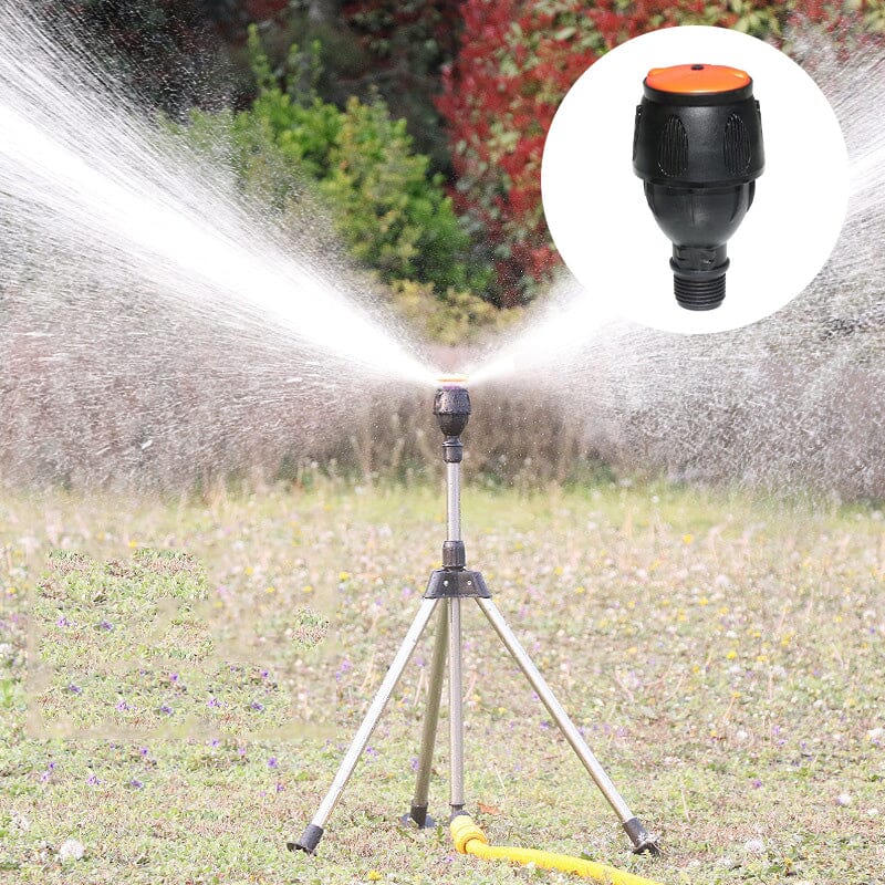 Tripod Sprinkler 360 Degree Rotation Height Adjustable Stainless Steel